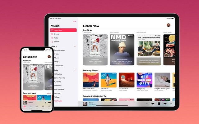 เครื่องเล่นเว็บ Apple Music